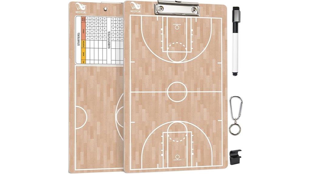 double sided basketball clipboard