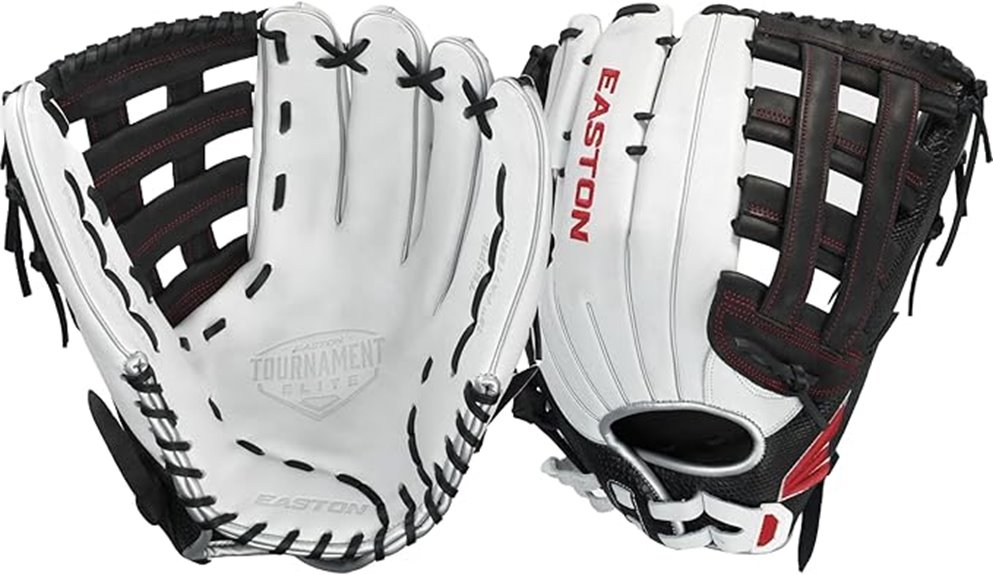 easton softball glove sizes