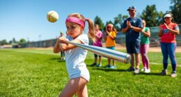 excelling in softball tryouts