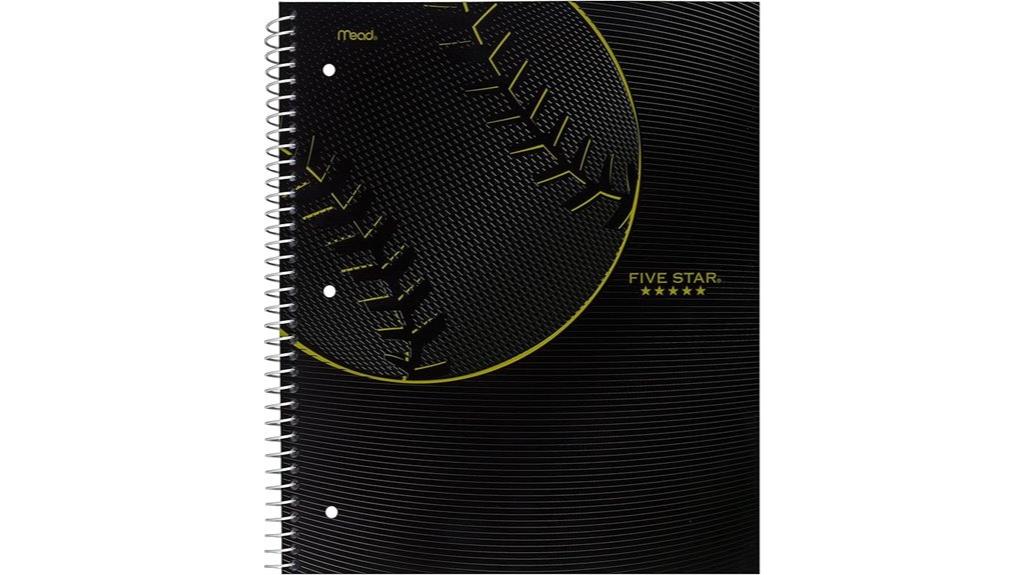 five star spiral notebook
