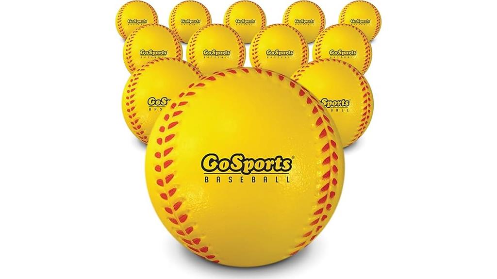 foam baseballs 12 pack