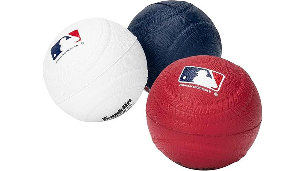 foam baseballs 3 pack