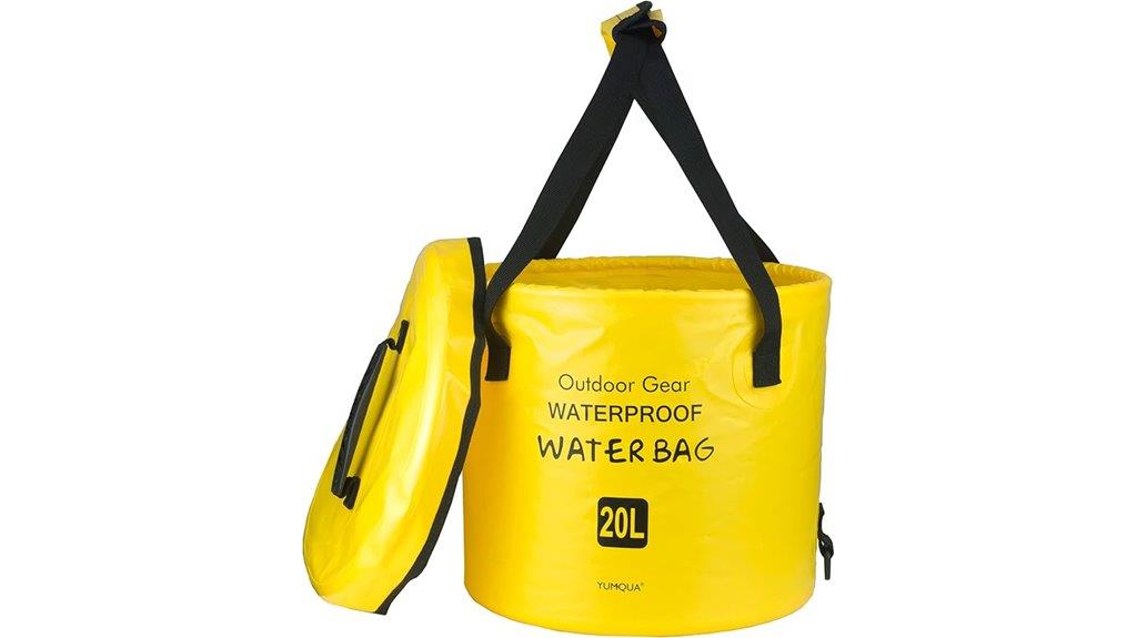 foldable camping water bucket