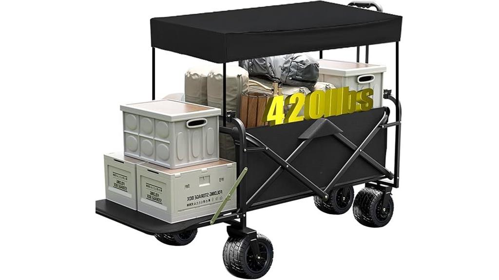 foldable wagon with tailgate