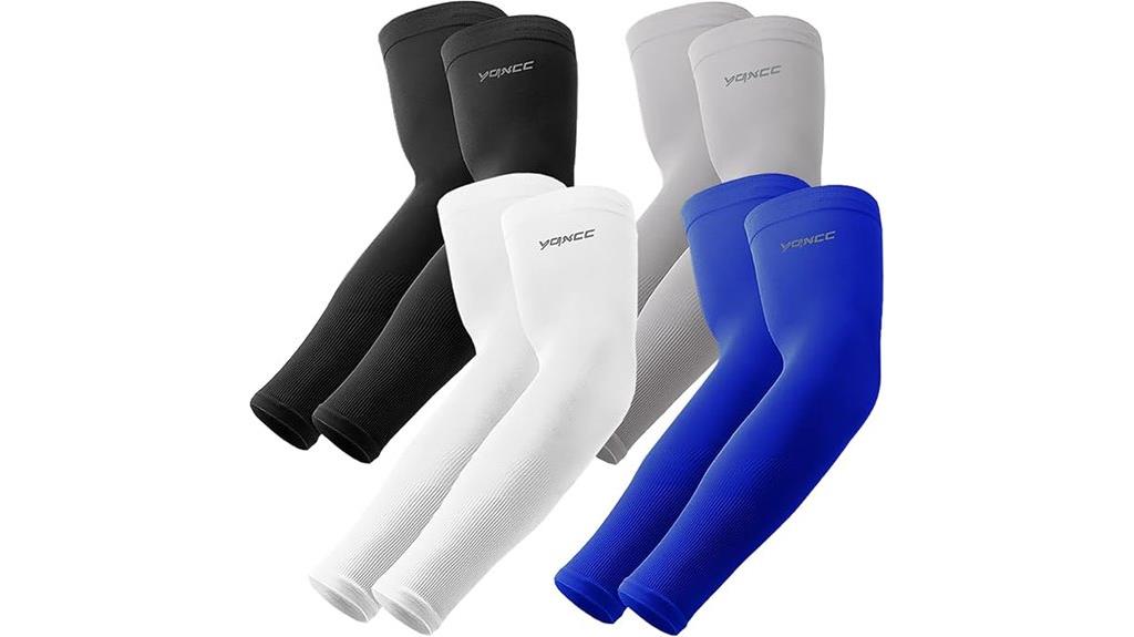 four pairs sports sleeves
