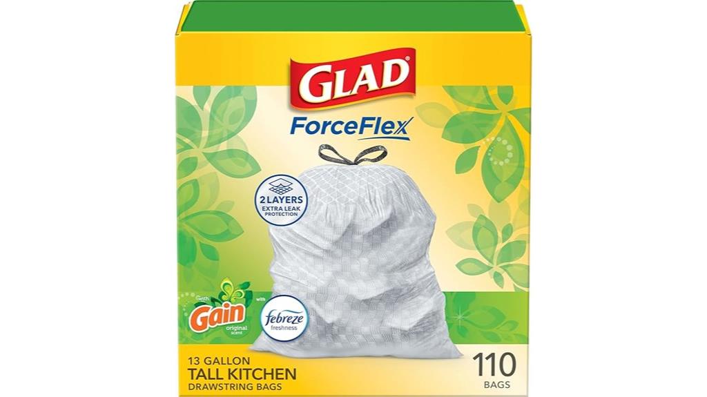 glad 13 gallon odorshield trash bags