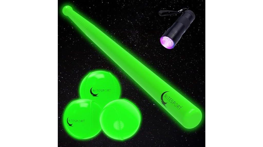 glow baseball bat bundle