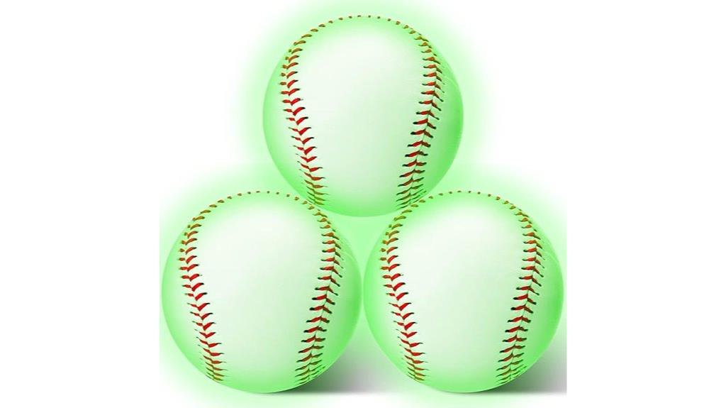 glow in the dark baseballs pack