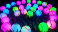 glowing softballs for night play