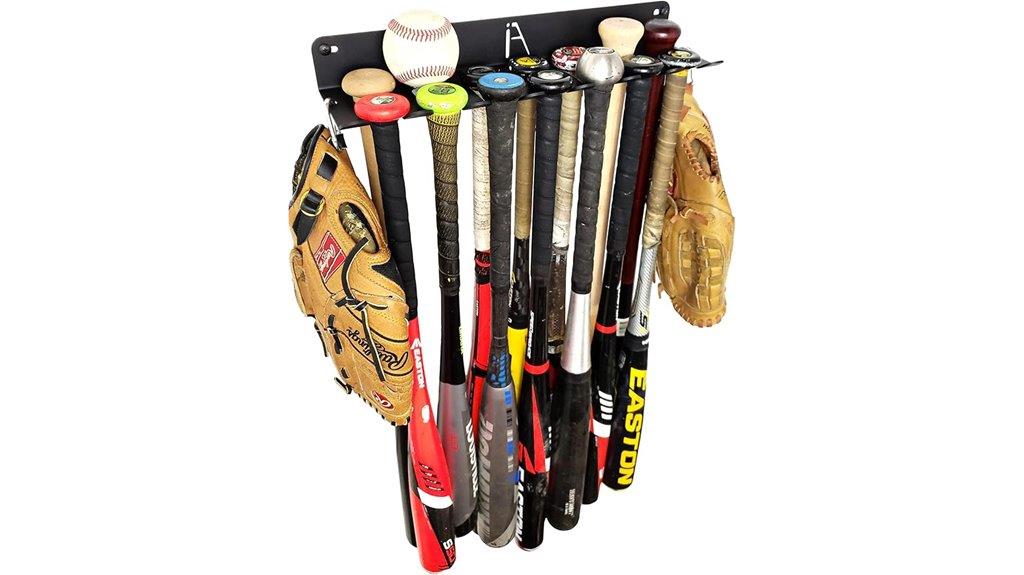 heavy duty steel bat rack