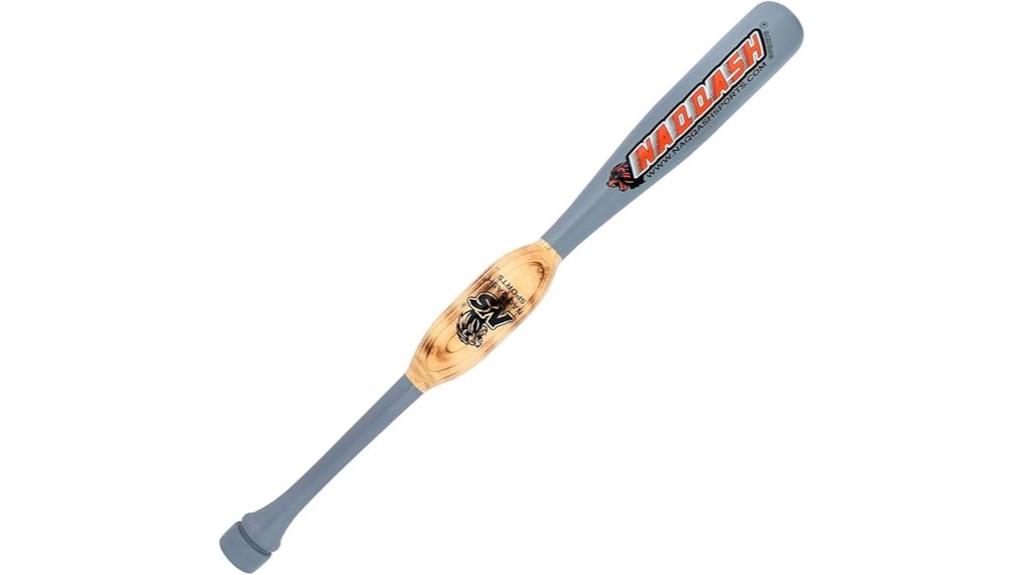 heavy maple two handed bat