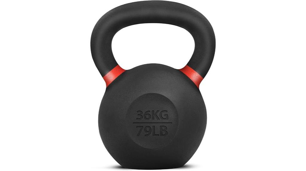 heavy powder coated kettlebell