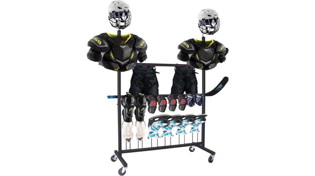 hockey equipment drying rack