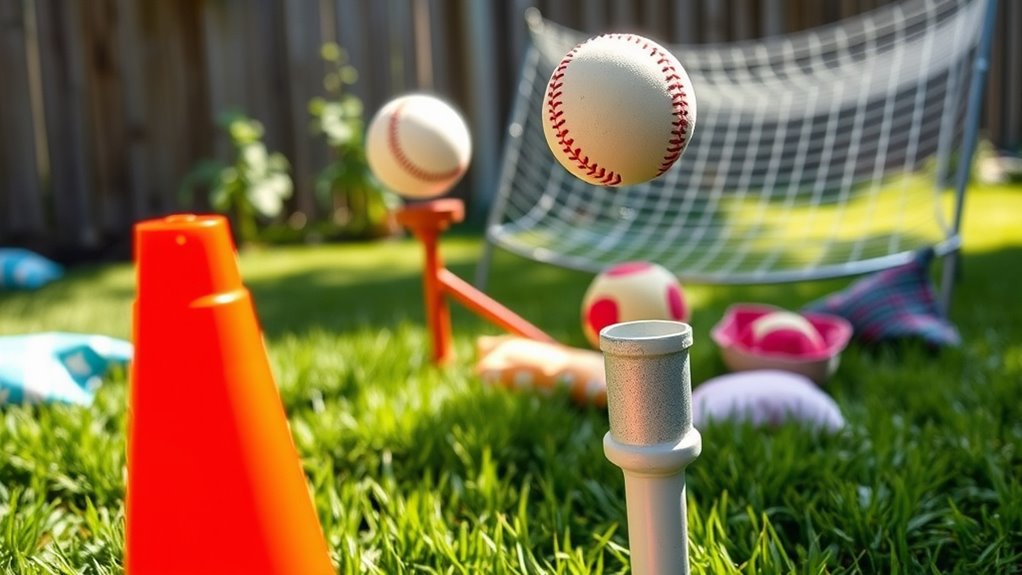 homemade softball practice aids