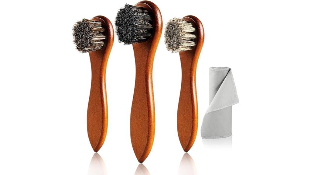horse hair shoe brush kit