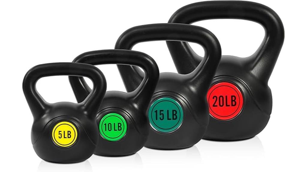 kettlebell set for exercise