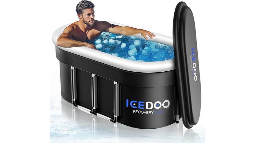 large 132 gallon oval ice bath