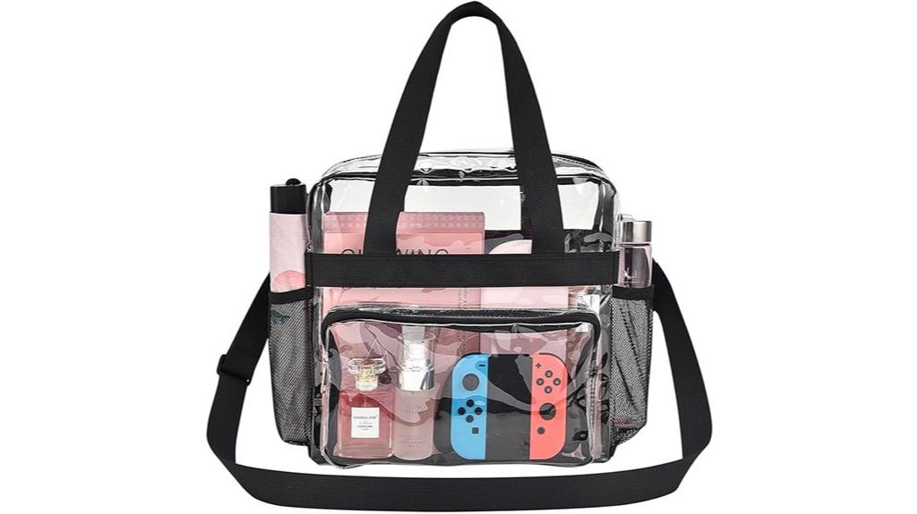 large clear stadium tote