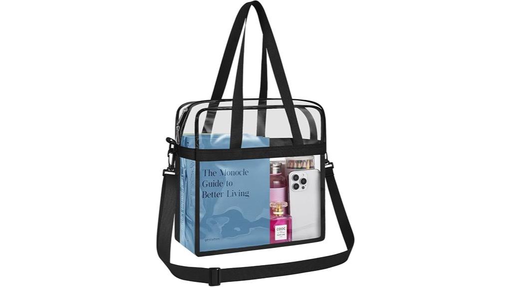 large clear stadium tote