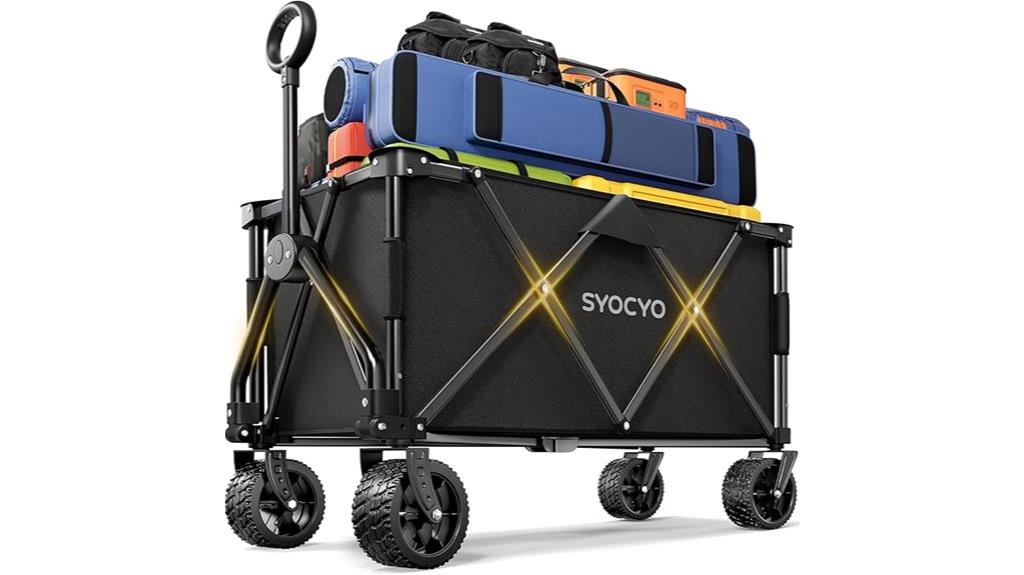 large wheel collapsible wagon