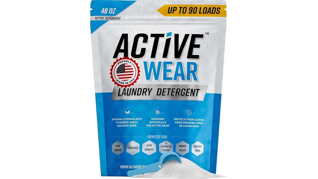 laundry detergent for activewear