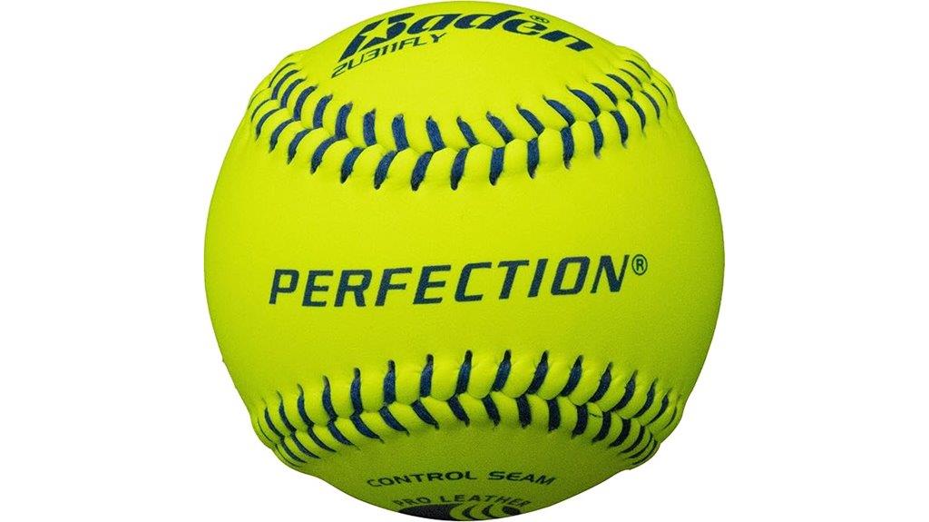 leather raised seams softballs
