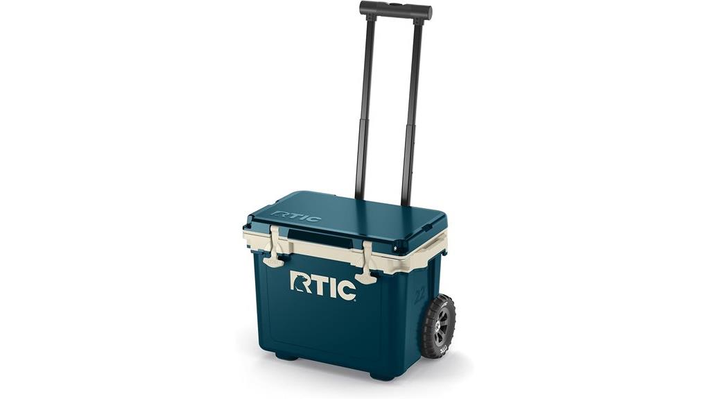 lightweight 22 quart wheeled cooler