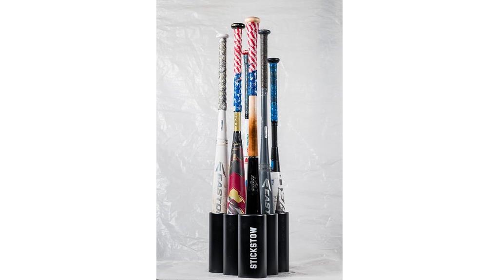 lightweight freestanding bat holder