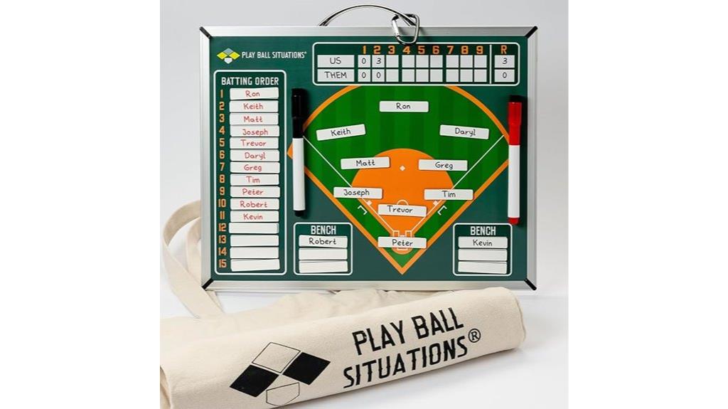 magnetic baseball lineup board