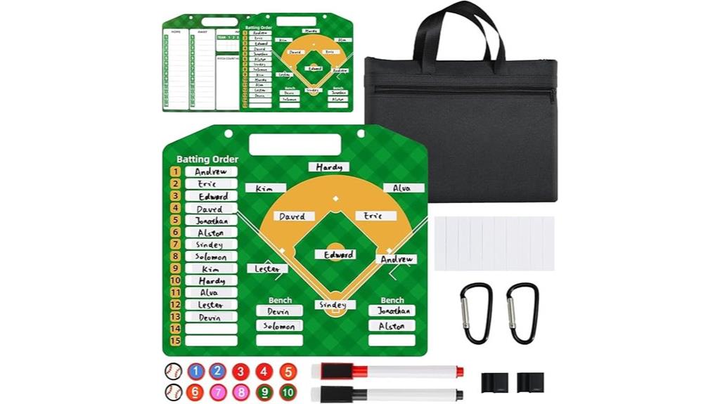 magnetic baseball lineup board
