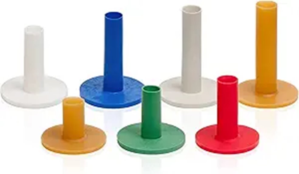 mixed size golf tees