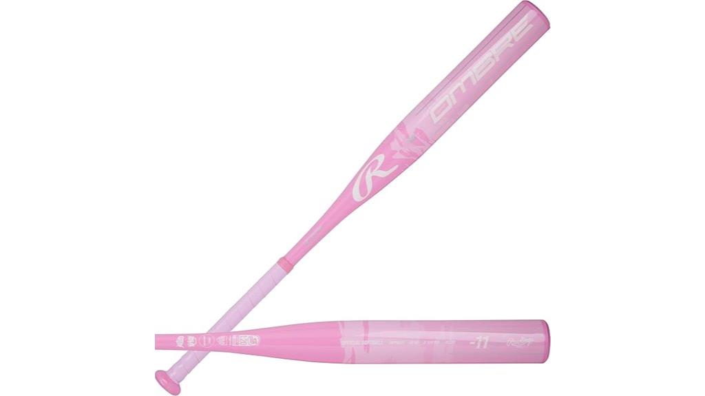 ombre fastpitch softball bat