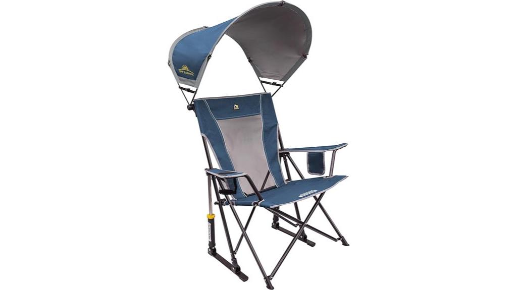 outdoor rocking chair with canopy