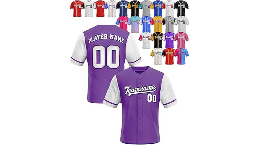 personalized baseball uniforms