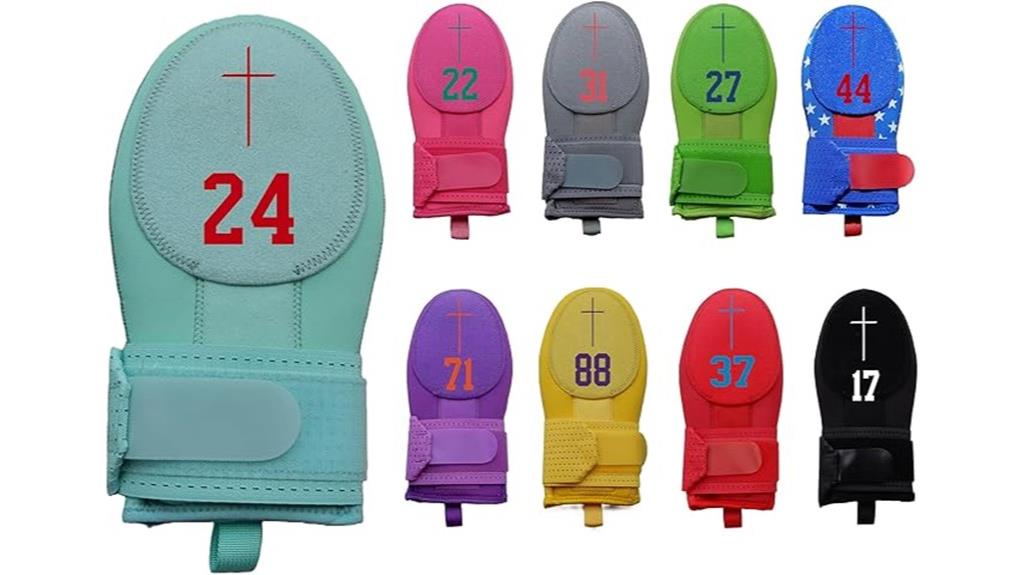 personalized cross faith sliding mitt