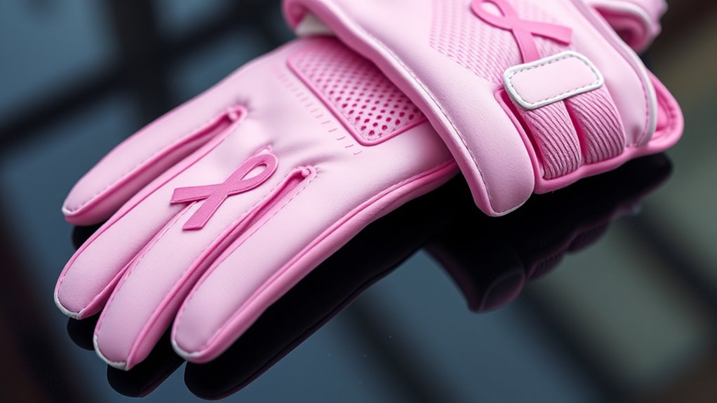 pink softball batting gloves