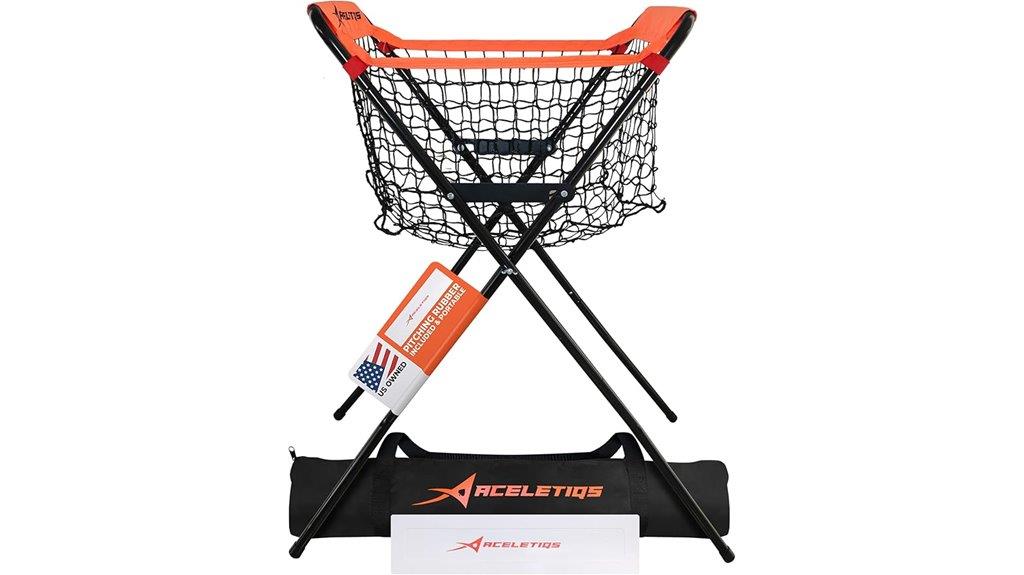 portable batting practice caddy