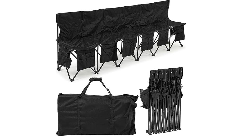 portable folding soccer bench