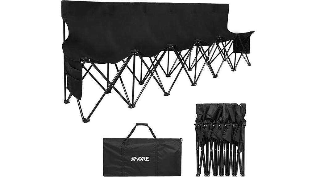 portable folding team bench