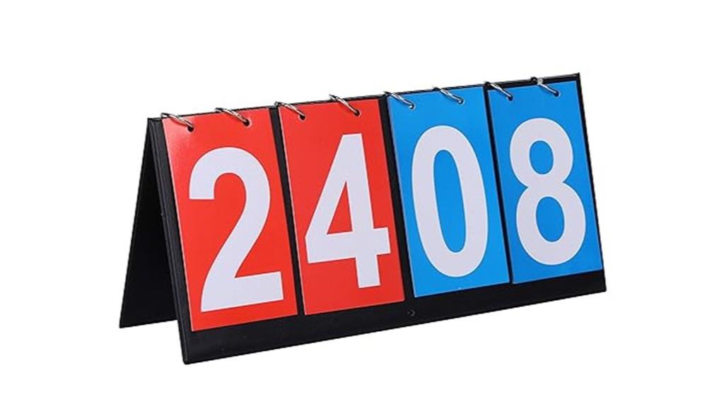 portable four digit scoreboard