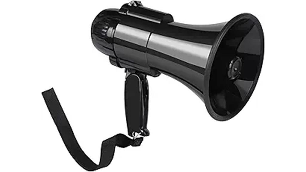 portable megaphone with siren