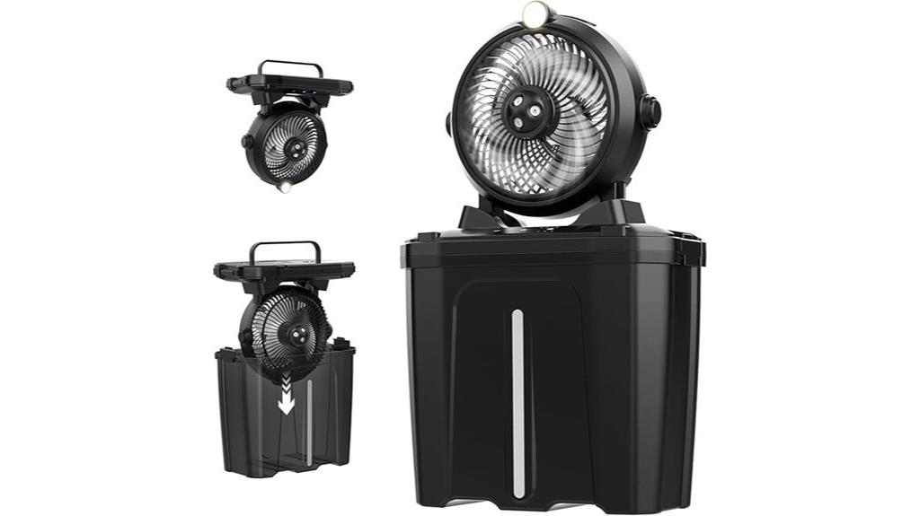 portable misting fan