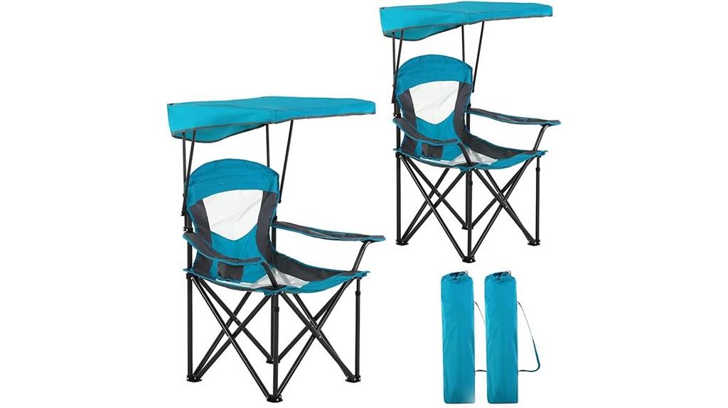 portable shade camping chairs