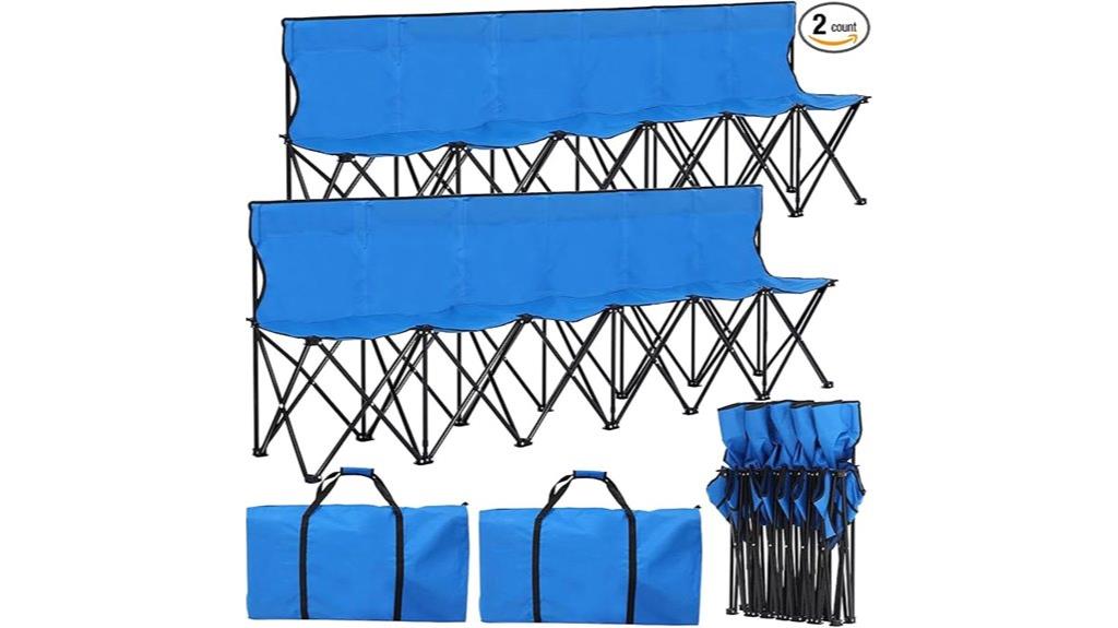 portable soccer bench pack