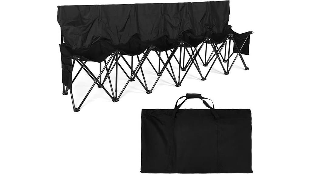 portable soccer bench