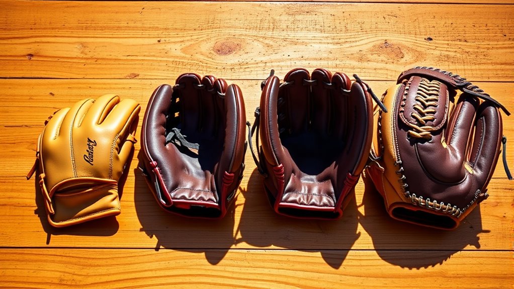 position specific softball glove