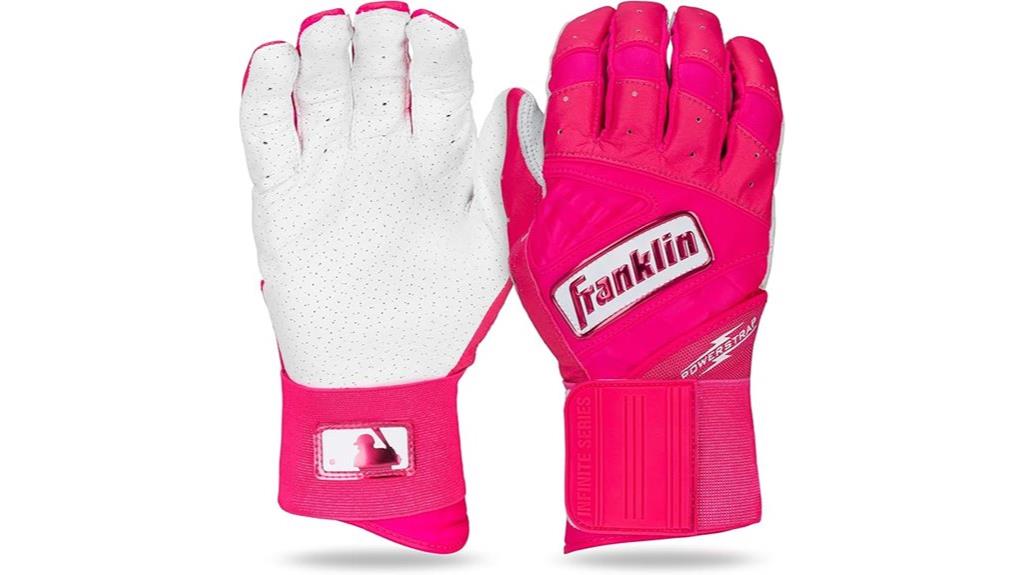 powerful adjustable batting gloves
