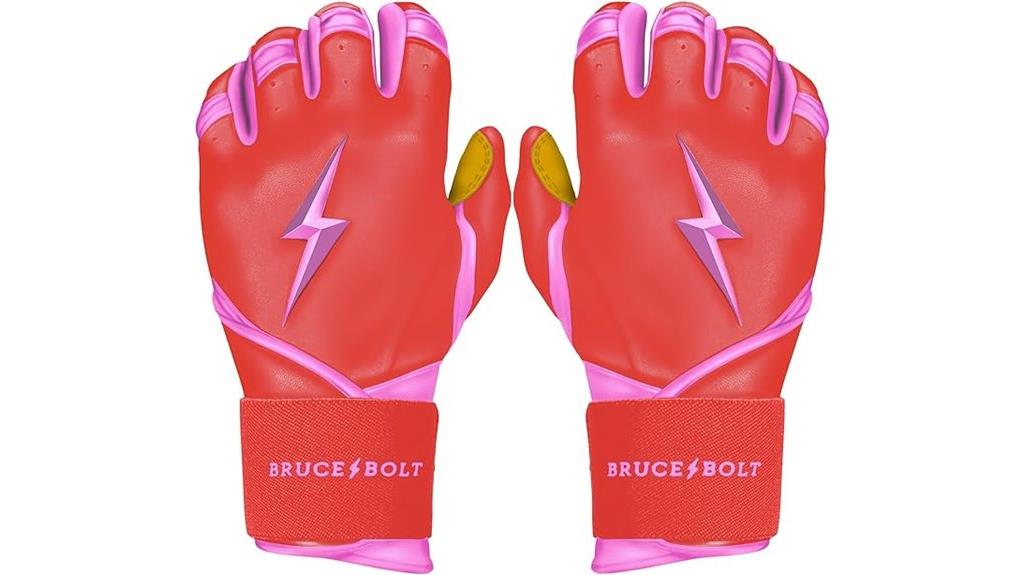 premium long cuff batting glove