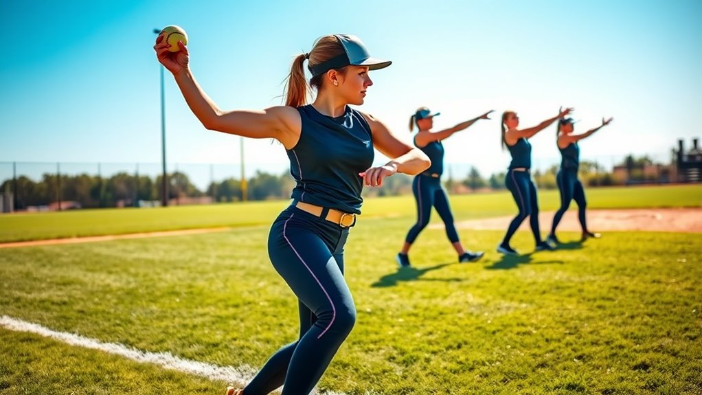 proper throwing and batting techniques