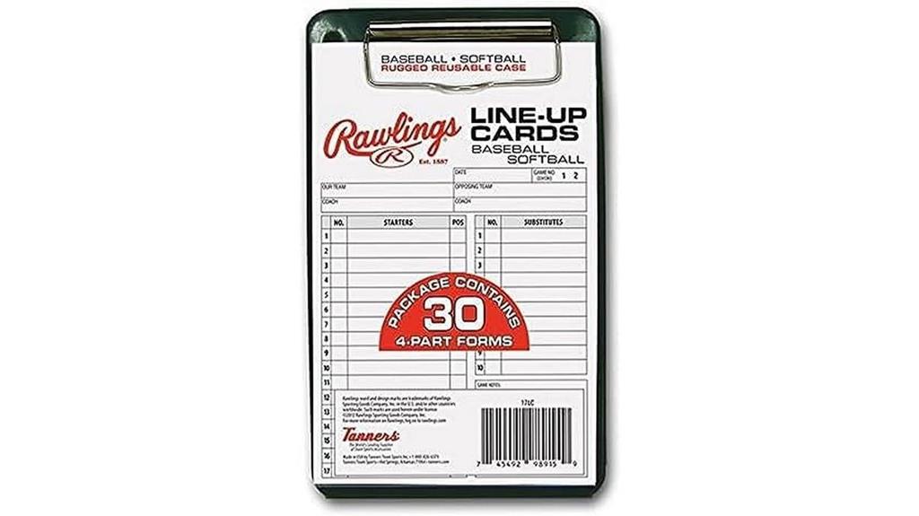 rawlings lineup card case